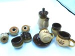 brown pottery tea set main e